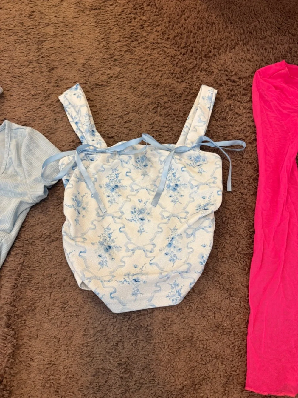 Lot Of 6 SHEIN Crop Tops Blouses Bow Summer Spring Size 2 4 S - Picture 8 of 10